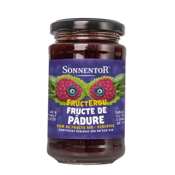 Gem De Fructe De Padure Fara Adaos De Zahar Bio Fructerou 250 Grame Sonnentor 51841